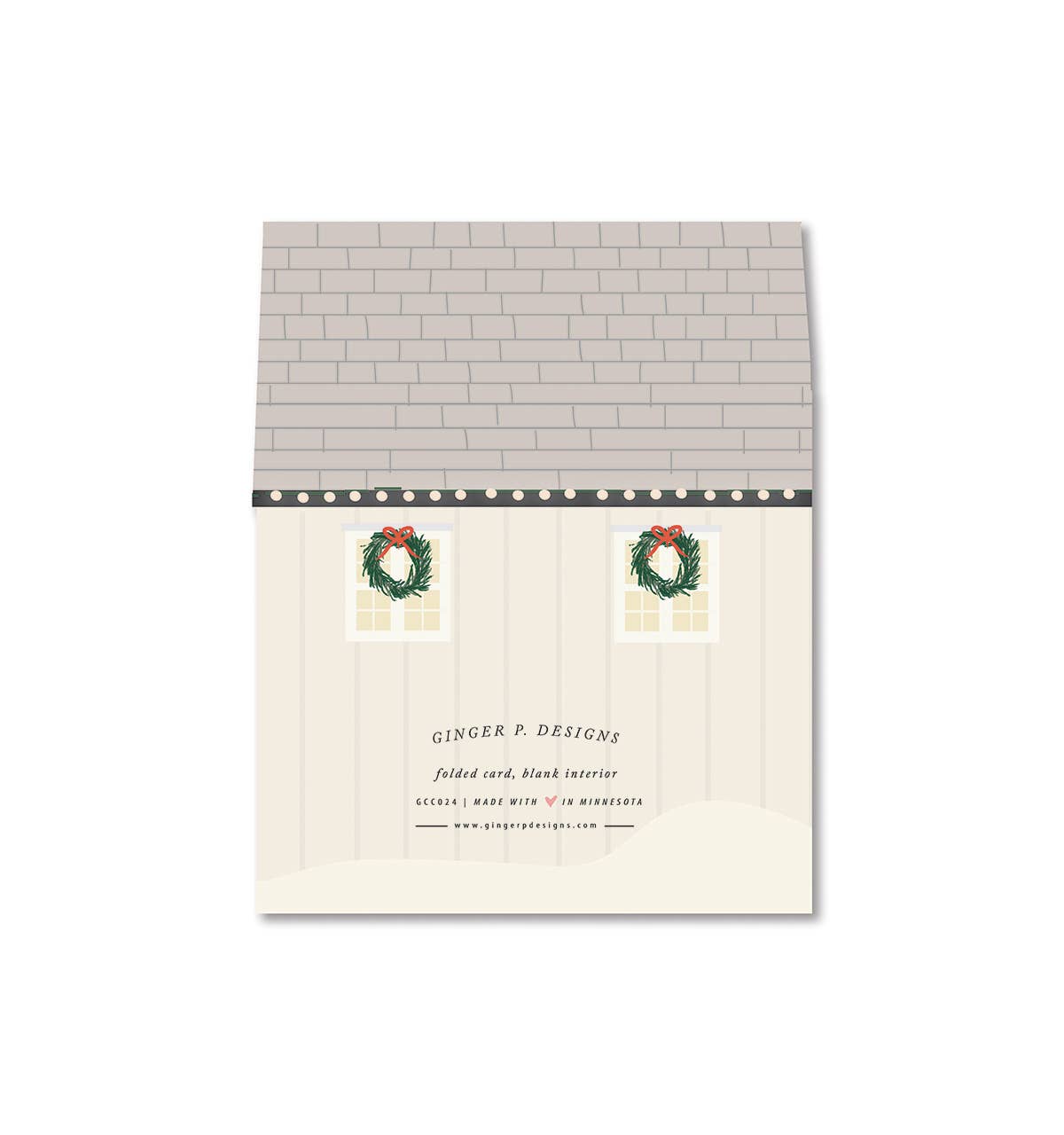 Home for the Holidays die-cut Greeting Card