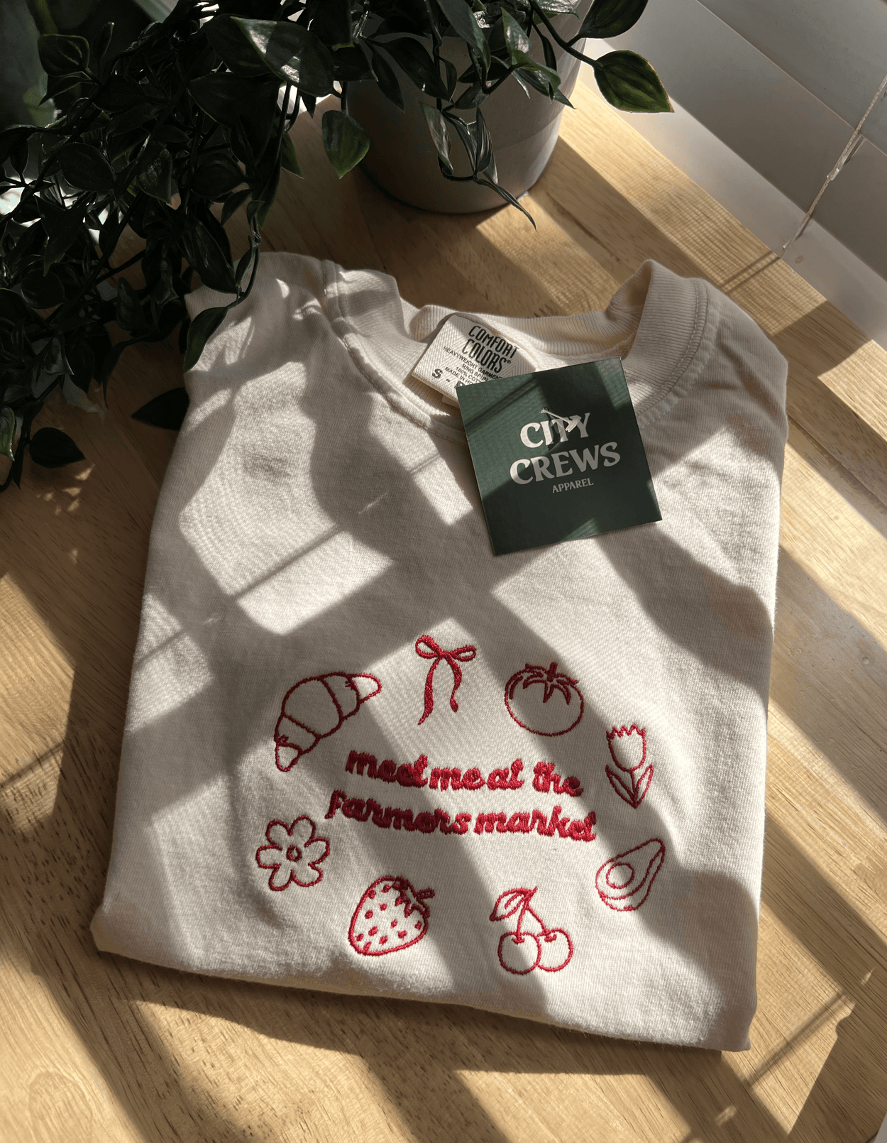 Farmer Market Embroidered Tee