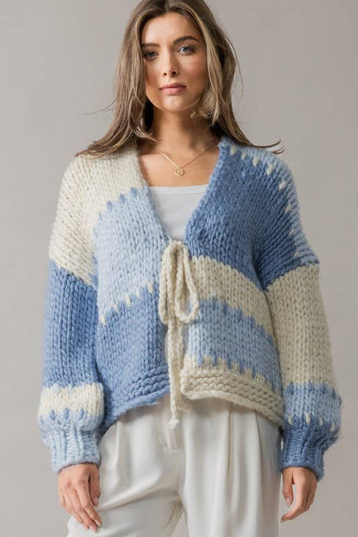 Blue Piece by Piece Cardigan