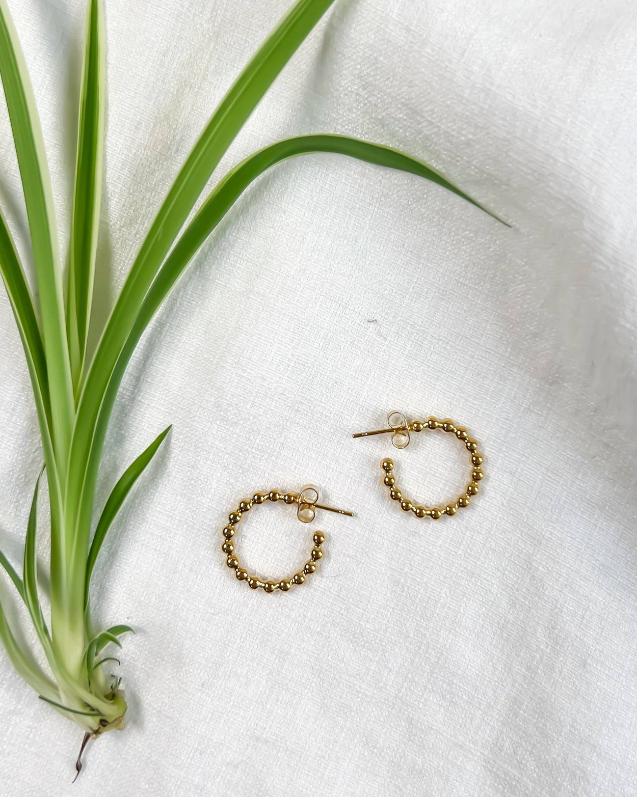 Beaded Hoop Earrings