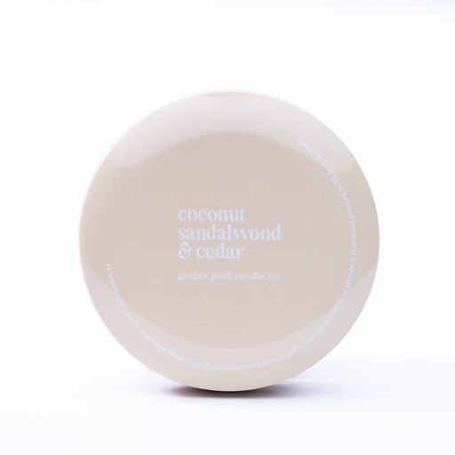 Coconut, Sandalwood, & Cedar Nude Tin Candle