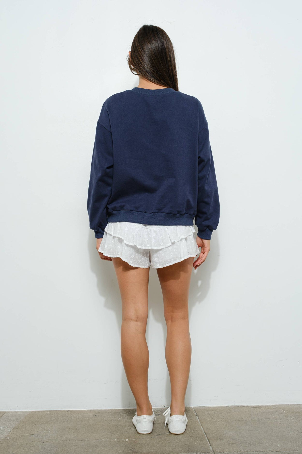 Navy Plaid Ciao Sweatshirt