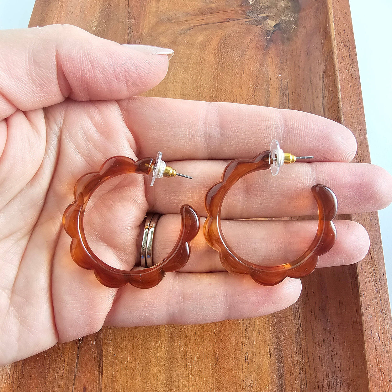 Amber Scarlett Hoops