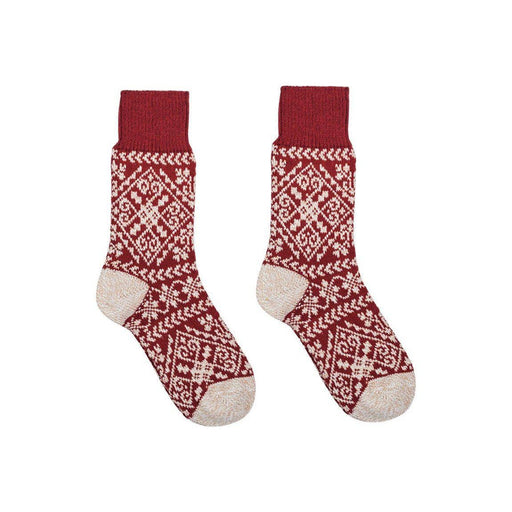 Crimson Nordic Socks