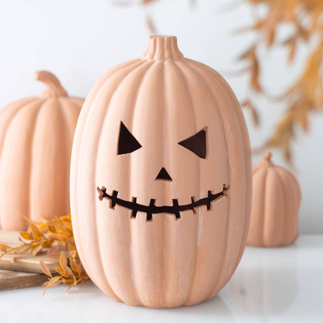 Terracotta Halloween Pumpkin Decoration