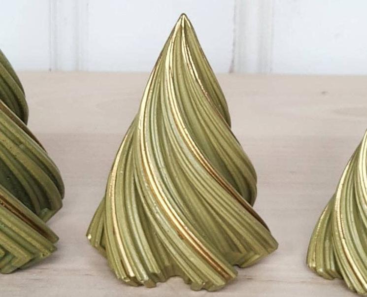 Olive Twist Concrete Christmas Tree