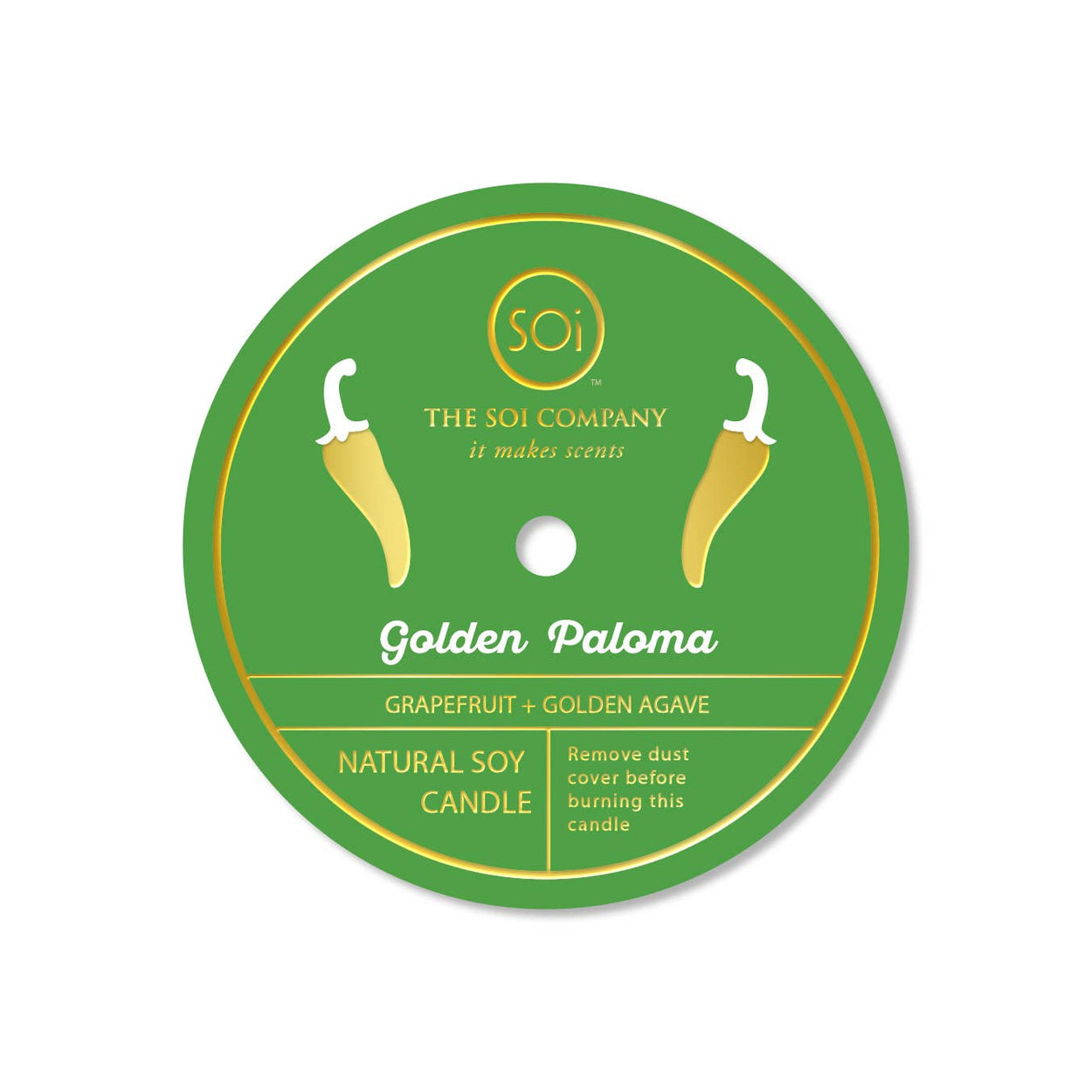 Golden Paloma Yellow Pepper Confetti Candle