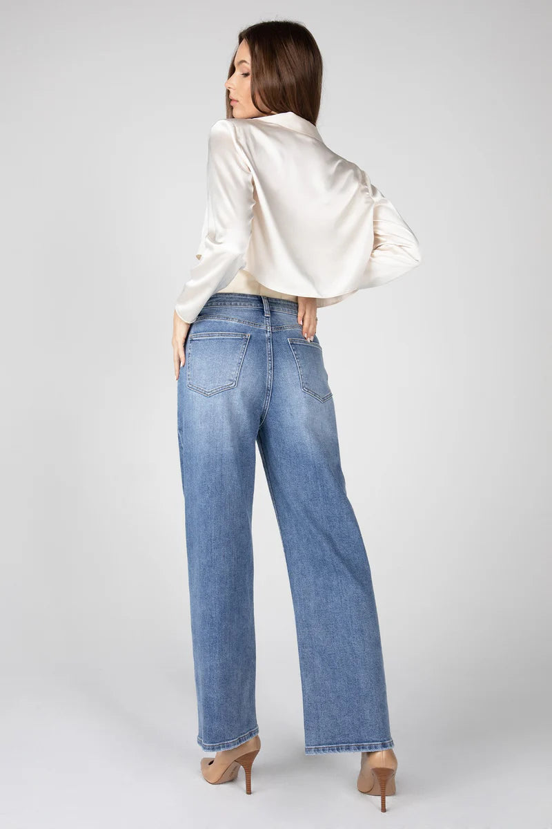 Super High Rise Wide Leg Jean