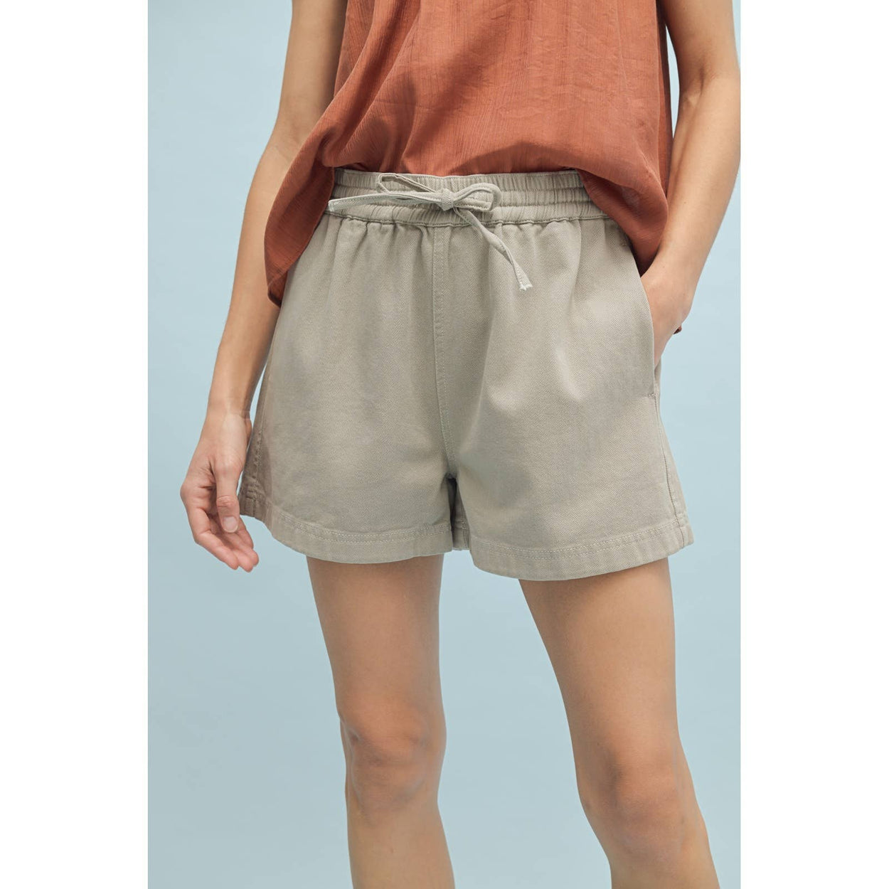 Off White Shorts With Drawstring