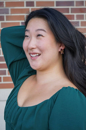 Brown Shimmer Gingerbread Studs