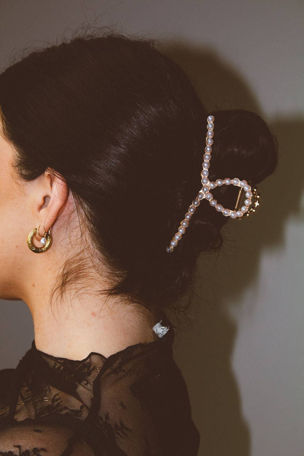 Pearl Swirl Claw Clip