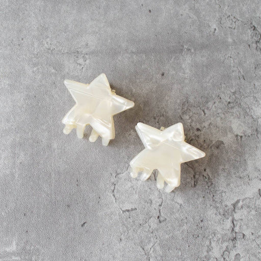 Pearl Stars Hair Clips