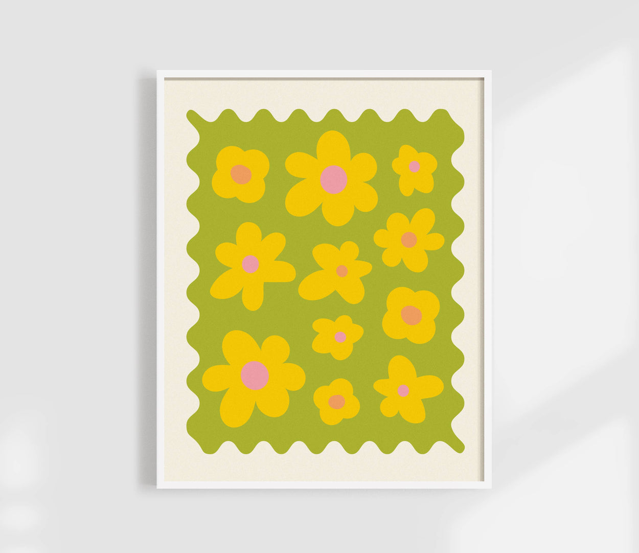 Retro Flower Print
