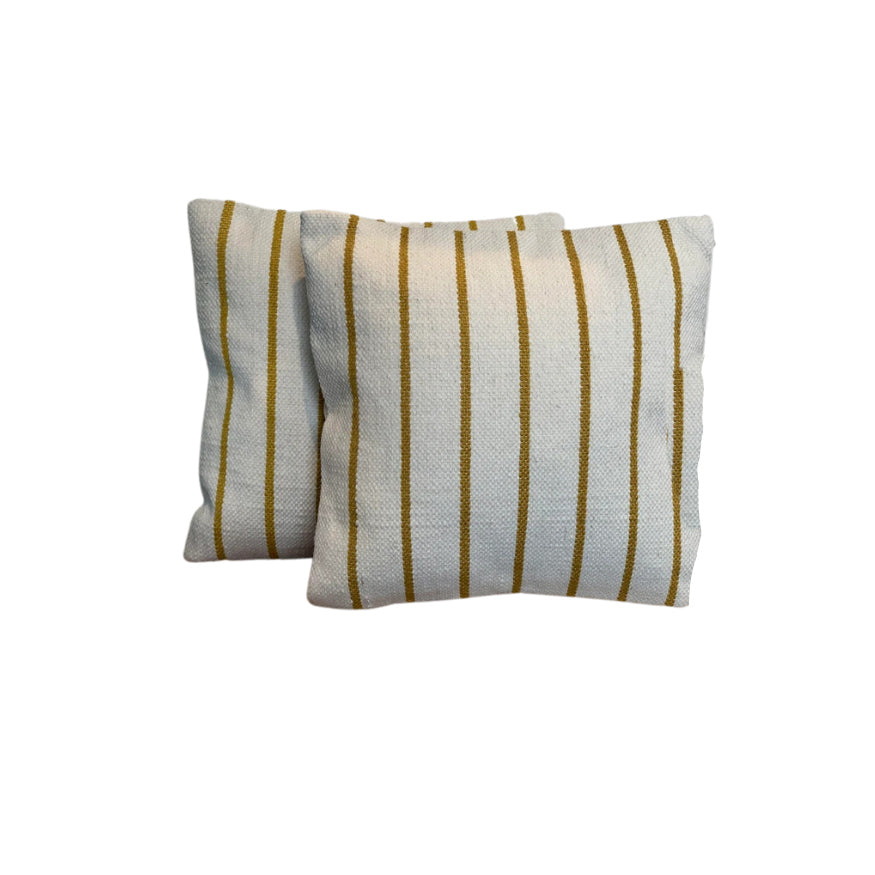 Mustard Striped Pillow