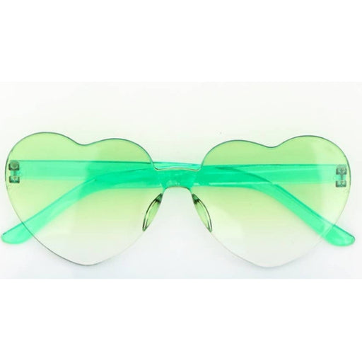 Lime Green Ombre Heart sunglasses
