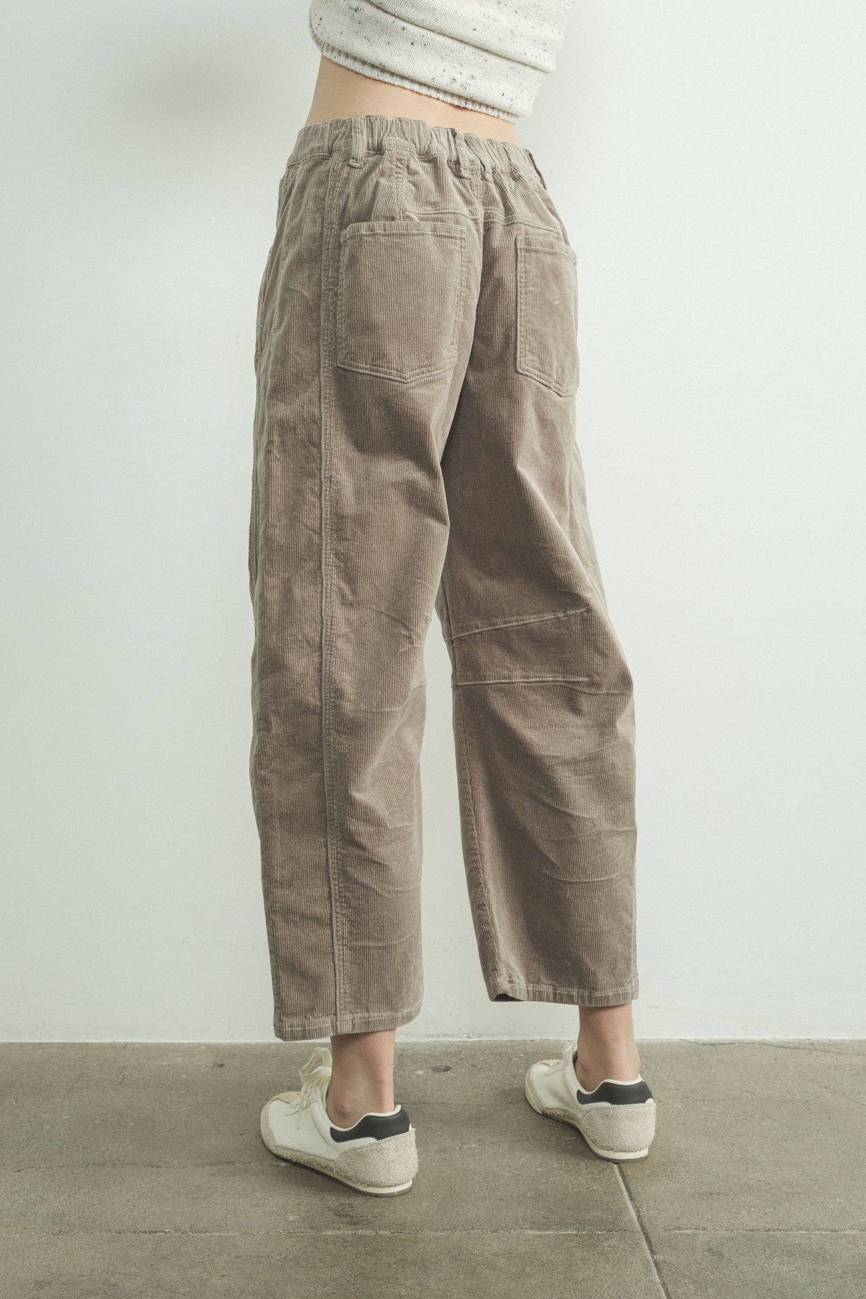 Mink Corduroy Slouchy Relax Fit Pants