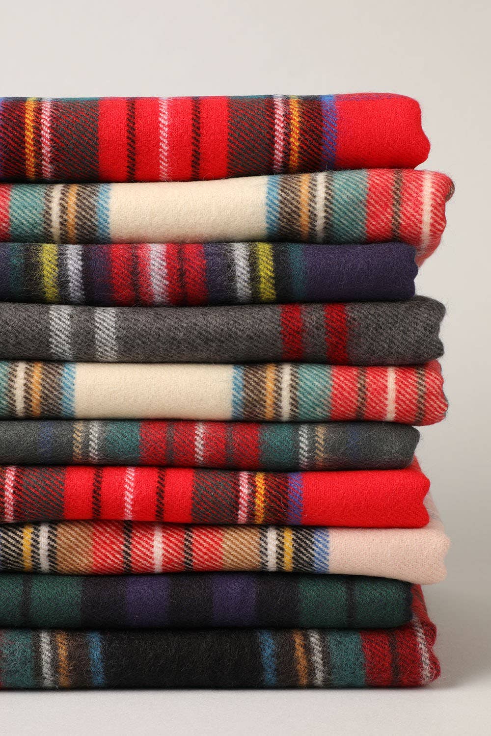 Ivory Softer Than Cashmere Tartan Plaid Muffler Scarf