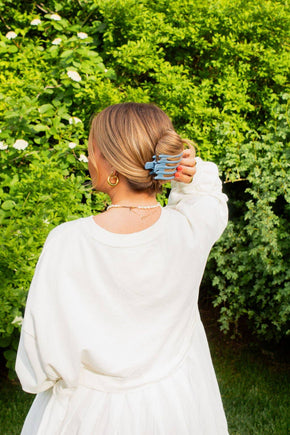 Blue 5 Prong Claw Clip