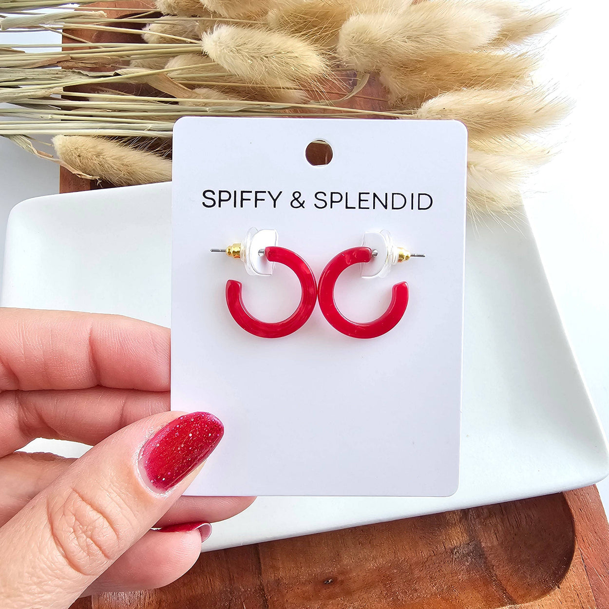 Scarlet Micro Cam Mini Hoops