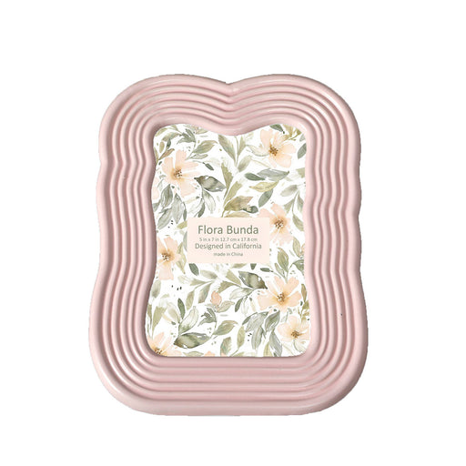 Peach Curves Ceramic Frame