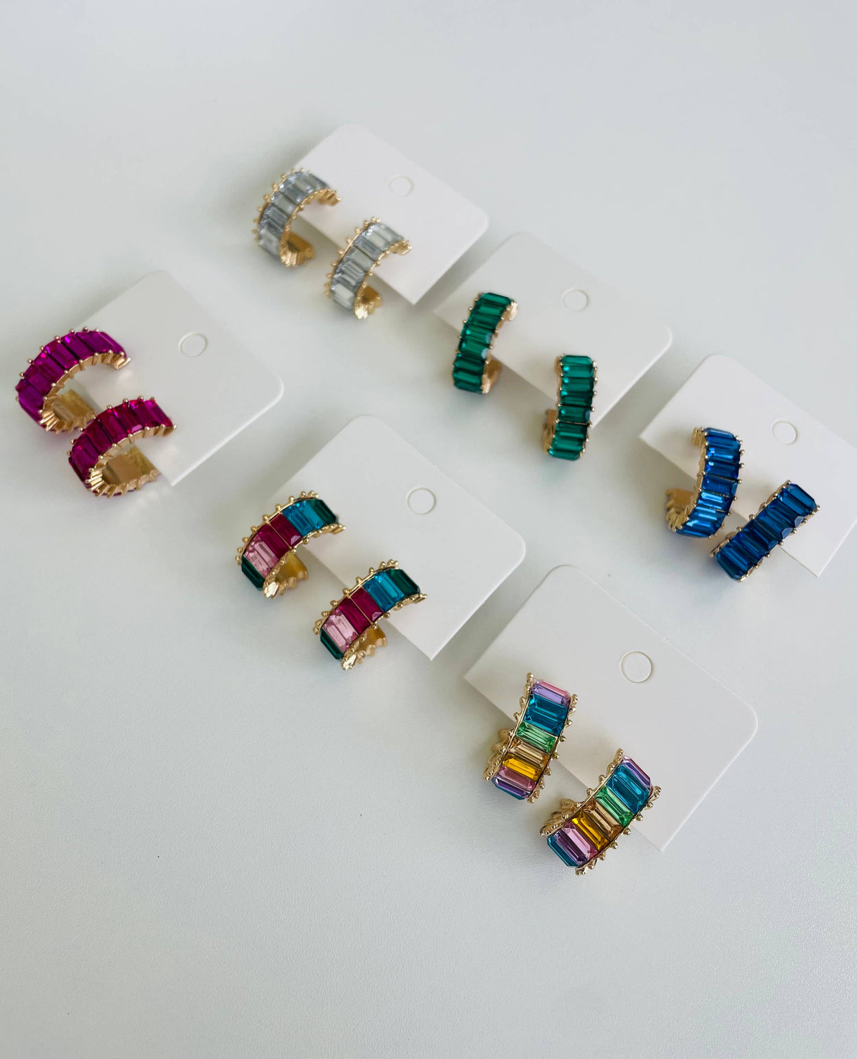 Crystal Hoop Earring