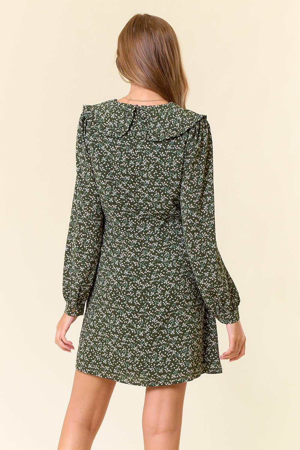 Floral Peter Pan Collar Mini Dress