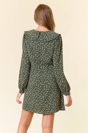 Floral Peter Pan Collar Mini Dress