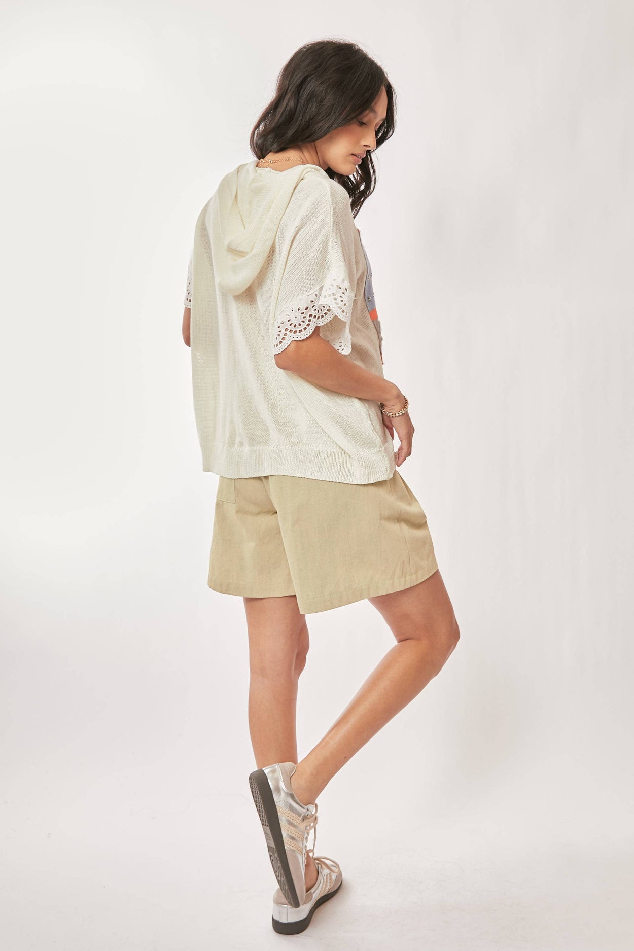 Plus American Flag Short Sleeve Top