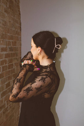 Pearl Swirl Claw Clip