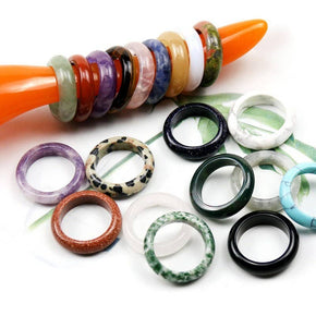 Amethyst Earthy Natural Stone Ring