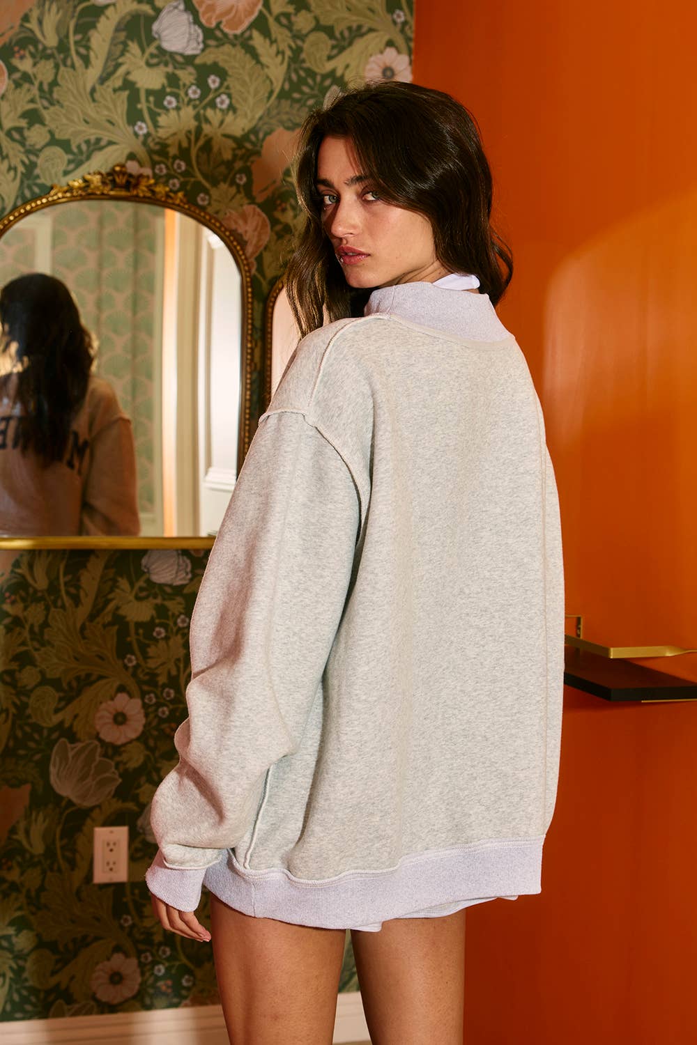 ''MIDWEST BABE' Reversible Sweatshirt