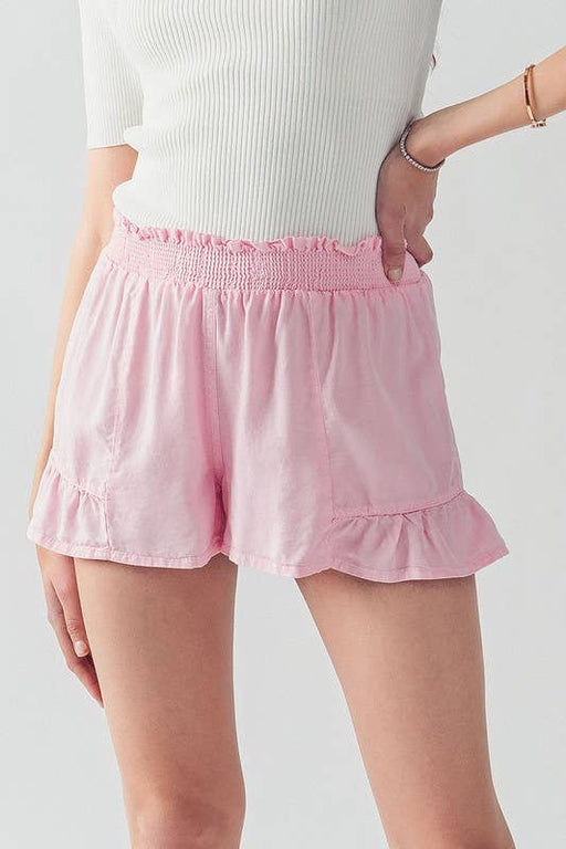 Pink Ruffle Shorts