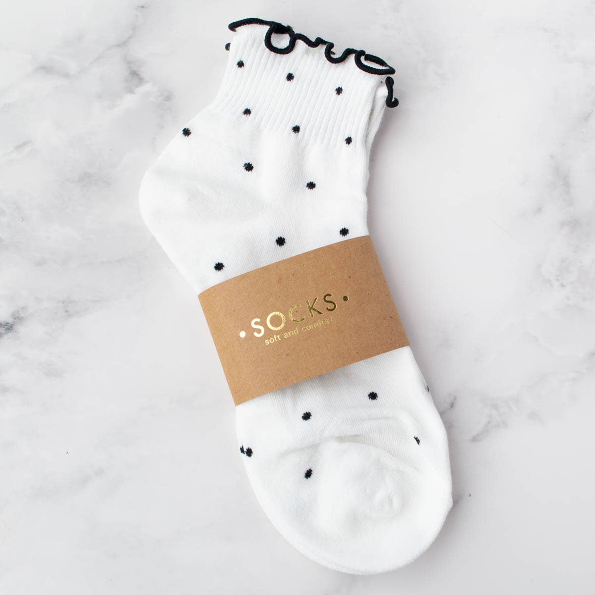 White Cute Ruffled Ankle Socks