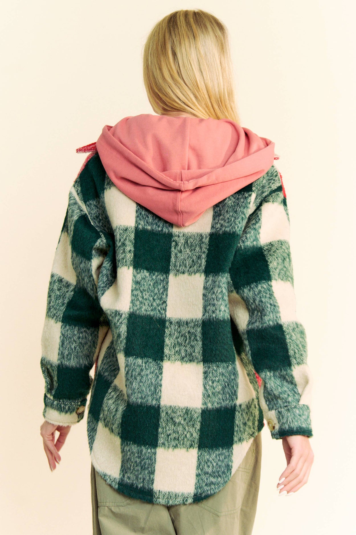 Plus Plaid Chest Pocket Shacket