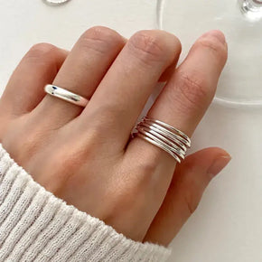 Simple Minimalist Ring in Silver or 18K Gold