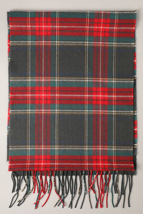 Ivory Softer Than Cashmere Tartan Plaid Muffler Scarf
