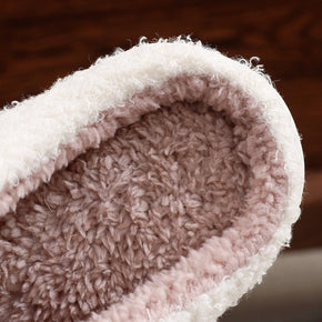 Bat Embroidered Cotton Slippers