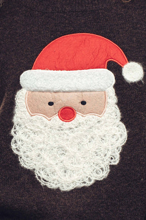 Coffee Santa Face Holiday Sweater