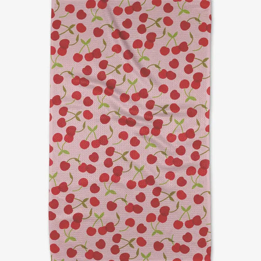 Geometry Cheery Cherries Tea Towel