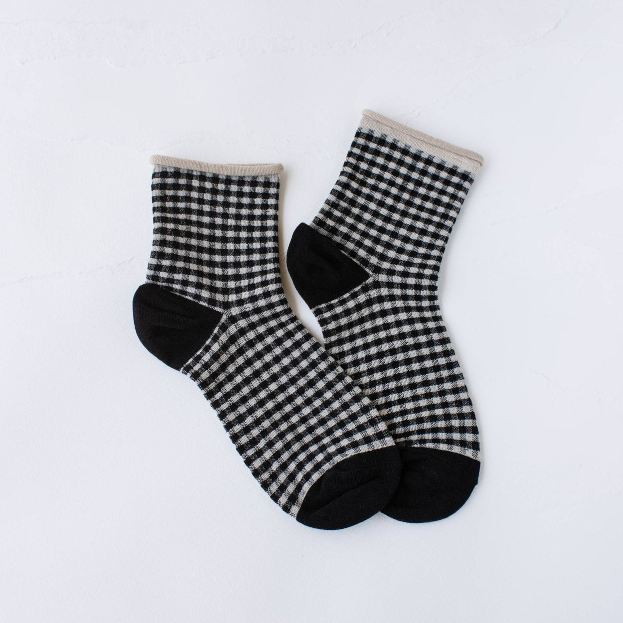 Mauve Picnic Mid Crew Socks