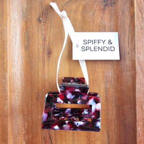 Burgundy Carly Hair Claw