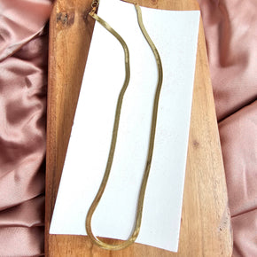 20" Luxe Gold Herringbone Chain