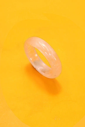 Rose Quartz Earthy Natural Stone Ring