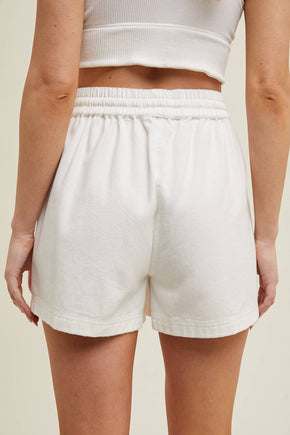Off White Shorts With Drawstring
