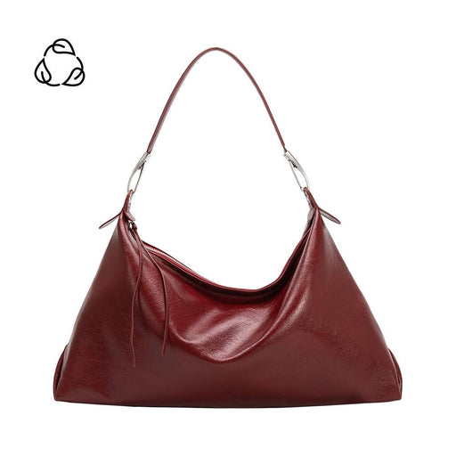 Charlie Cranberry Recycled Vegan Shoulder Bag