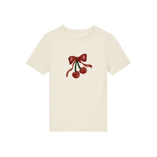 Cherry Bow Fitted Tee