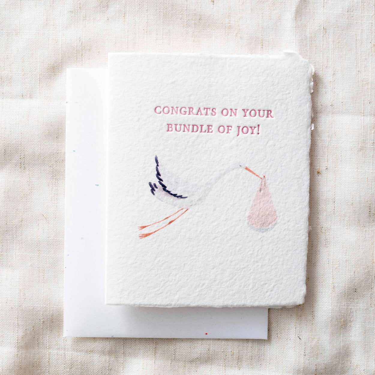 Pink Bundle of Joy Greeting Card