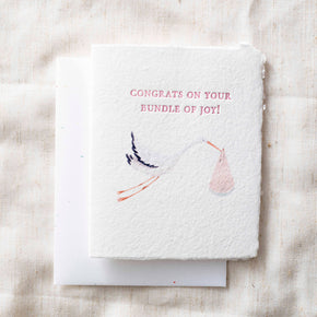Pink Bundle of Joy Greeting Card