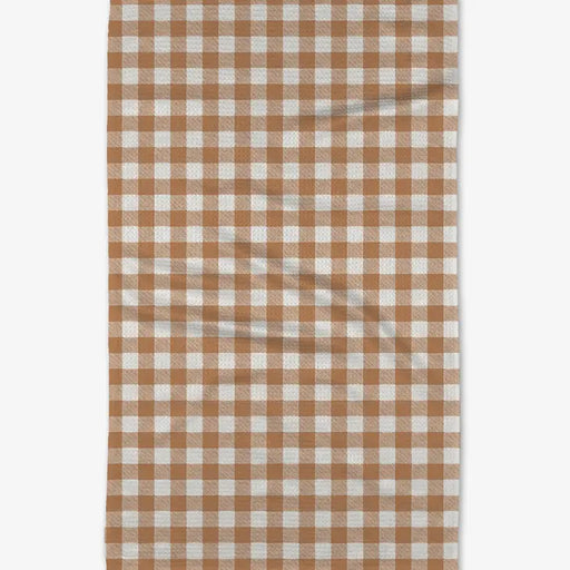 Geometry Merry Plaid Tea Towel