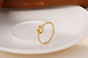 Gold Dainty Knot Ring